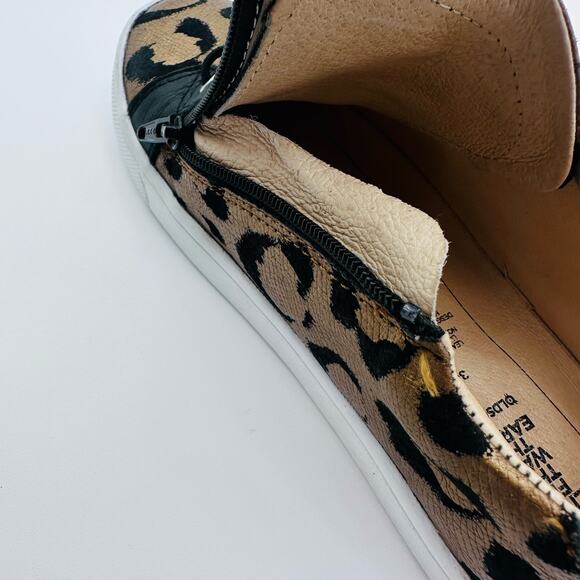 OLD SOLE Leopard Leather animal print GIRLS Kids 3.5 - 34 euro Quality excellent - Picture 11 of 16